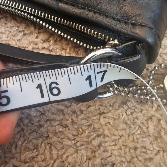 Coach Daisey Leather Bucket Bag F23937 Black Shoulder Strap Hangtag Purse Pocket - Picture 14 of 14